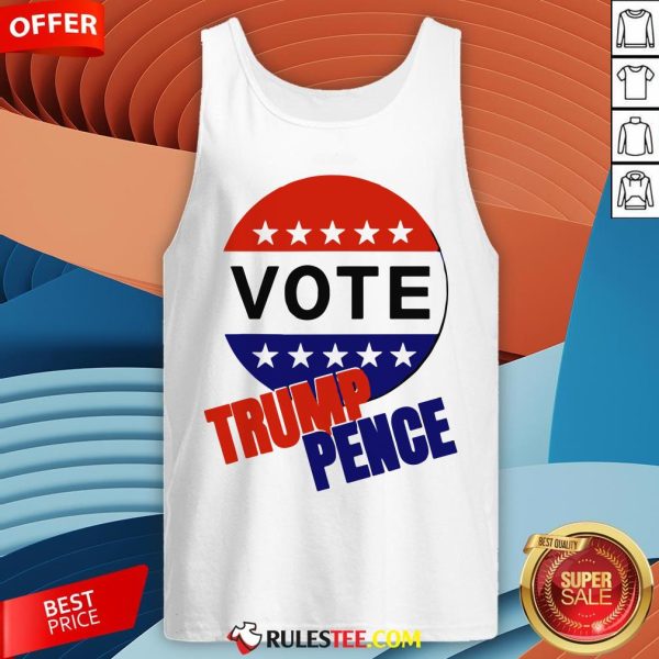 Nice Vote Trump-Pence American Flag Tank Top - Design By Rulestee.com