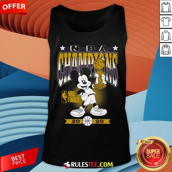 Lakers 2020 NBA Champions Mickey Mouse Tank Top - Design By Rulestee.com