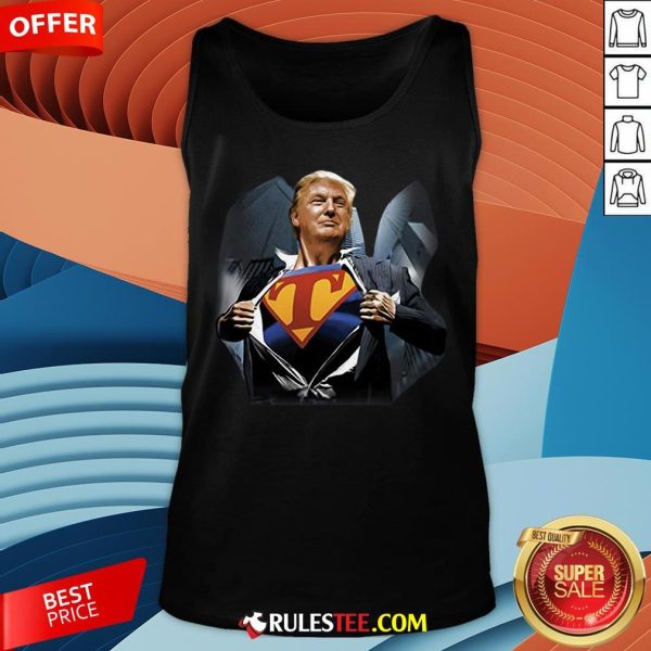 Funny Donald Trump Superman Tank Top - Design By Rulestee.com