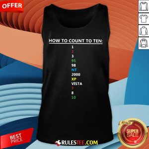 Colorful How To Count To Ten In Software Tank Top - Design By Rulestee.com