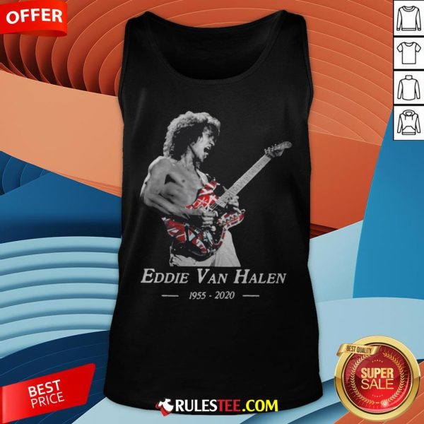 Premium Rip Eddie Van Halen 1955 2020 Tank Top - Design By Rulestee.com