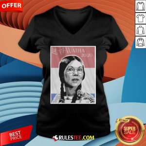 Official Lie A Watha Elizabeth Warren 2020 V-neck - Design By Rulestee.com