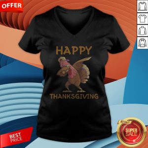 Funny Turkey Happy Thanksgiving Day V-neck