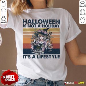 Halloween Is Not A Holiday It’s A Lifestyle Vintage Retro V-neck