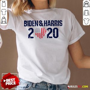 Joe Biden And Harris 2020 Love American Flag V-neck