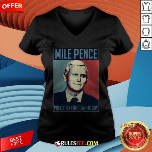 Official Mile Pence Pretty Fly For A White Guy V-neck - Design By Rulestee.com