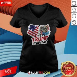 This Is Trump Country Supporter Arizona Political America Flag V-neck - Design By Rulestee.com