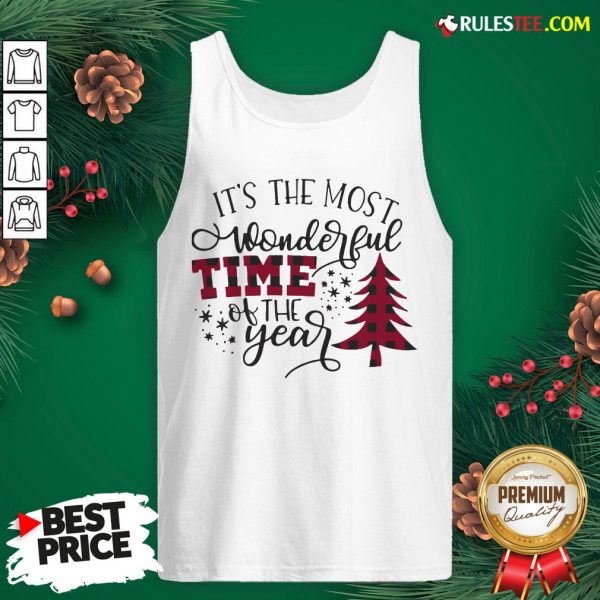 Awesome It’s The Most Wonderful Time Of The Year Christmas Tank Top - Design By Rulestee.com