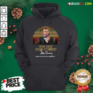 Awesome Sean Connery 1930 2020 Thank You For The Memories Signature Vintage Hoodie - Design By Rulestee.com