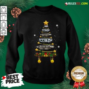 Funny Camping Car Christmas Tree Sweatshirt - Design By Rulestee.com