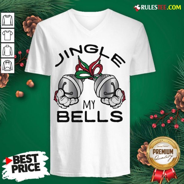 Funny Jingle My Bells Christmas V-neck - Design By Rulestee.com