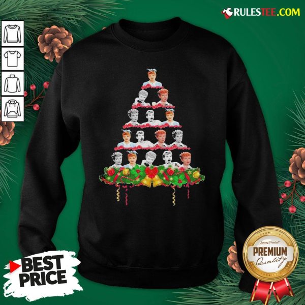 Good Lucille Ball Christmas Tree Sweatshirt - Design By Rulestee.com