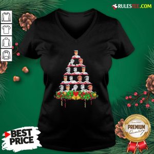 Good Lucille Ball Christmas Tree V-neck - Design By Rulestee.com