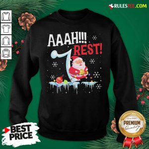 Good Santa Claus Aaah Rest Happy Light Christmas Sweatshirt - Design By Rulestee.com