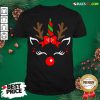 Good Unicorn Face Reindeer Antlers Christmas Funny Pet Kids Gifts Shirt - Design By Rulestee.com