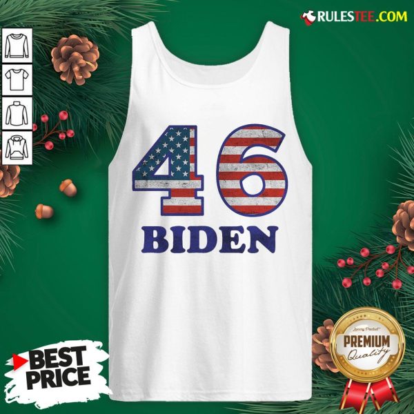 Hot 46 Joe Biden 2020 Us President Election Pro Biden Democrat Flag Tank Top- Design By Rulestee.com