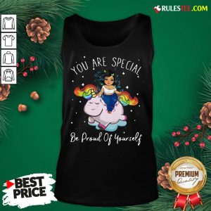 Hot Chubby Girls Riding Unicorn You Are Special Be Proud Of Yourself Tank Top - Design By Rulestee.com