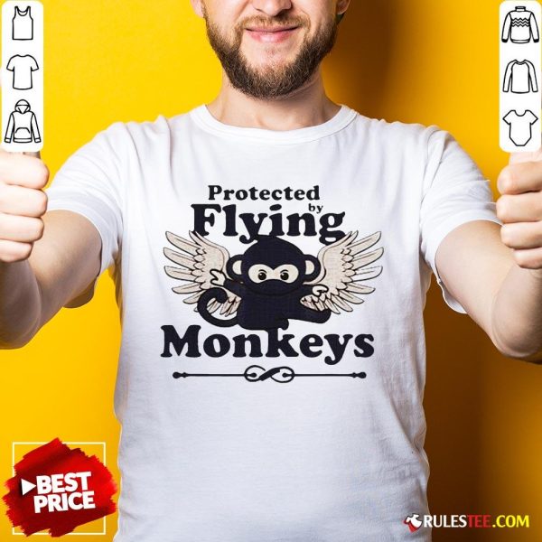 Hot Protected By Flying Monkeys Ninja Shirt - Design By Rulestee.com