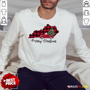 Official Kentucky Merry Christmas Tree Sweatshirt - Design By Rulestee.com