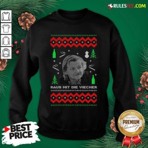 Official Ugly Christmas Familie Ritter Raus Mit Die Viecher Sweatshirt- Design By Rulestee.com