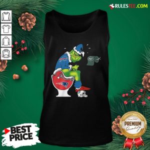 Premium The Grinch Buffalo Bills Shit On Toilet New England Patriots Christmas Tank Top - Design By Rulestee.com