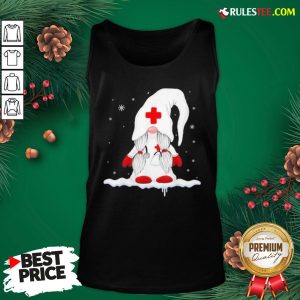 Pretty Nurse Santa Claus Merry Christmas Snow Tank Top- Design By Rulestee.com
