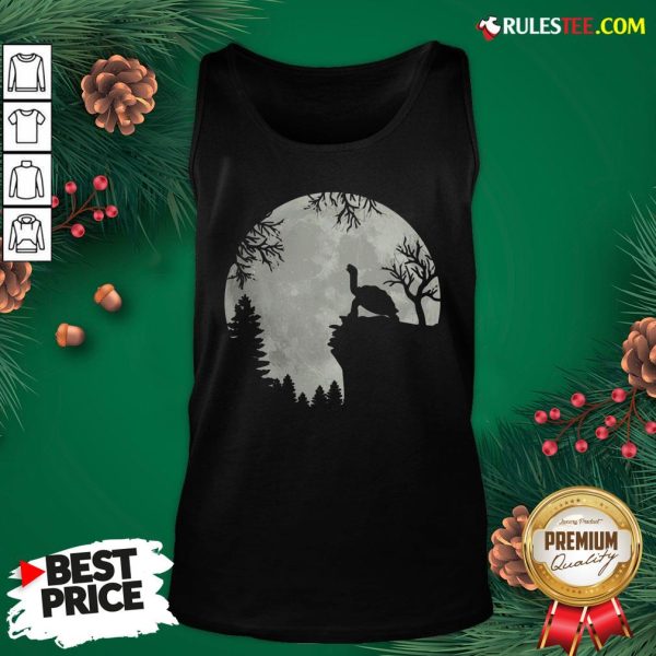 Top Howling Turtle The Moon Tank Top- Design By Rulestee.com