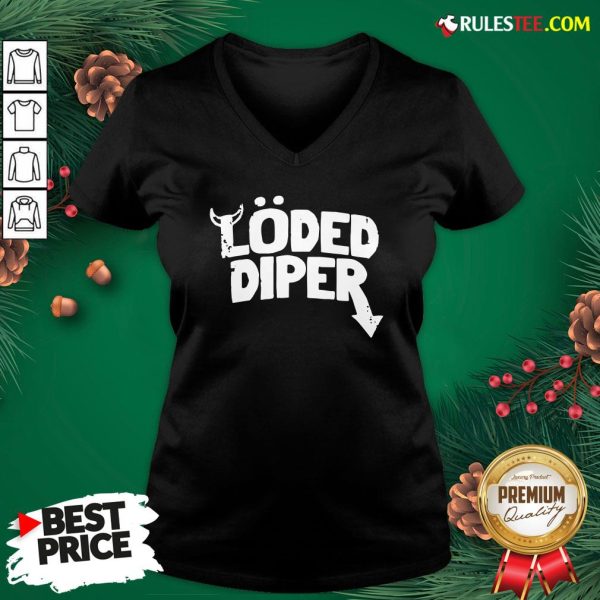 Top Loded Diper V-neck - Design By Rulestee.com
