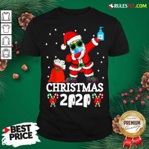 Top Santa Claus Dabbing Wine And Toilet Paper Christmas 2020 Shirt - Design By Rulestee.com