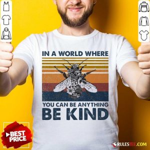In A World Where You Can Be Anything Be Kind Vintage Shirt - Design By Rulestee.com