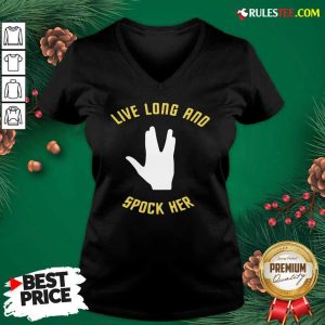 Live Long And Spock Her V-neck - Design By Rulestee.com