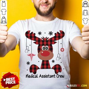 Awesome Reindeer Dispatcher Medical Assistant Crew Christmas Shirt - Design By Rulestee.com