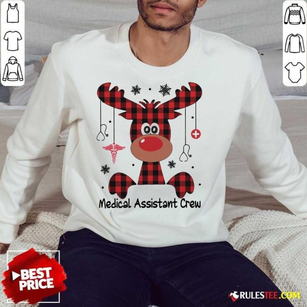 Awesome Reindeer Dispatcher Medical Assistant Crew Christmas Sweatshirt - Design By Rulestee.com