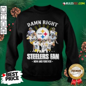 Best So Damn Right I Am A Pittsburgh Steelers Fan Now And Forever Signature Sweatshirt - Design By Rulestee.com