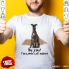 Cute Dog Greyhound Be You The World Will Adjust Shirt - Design By Rulestee.com