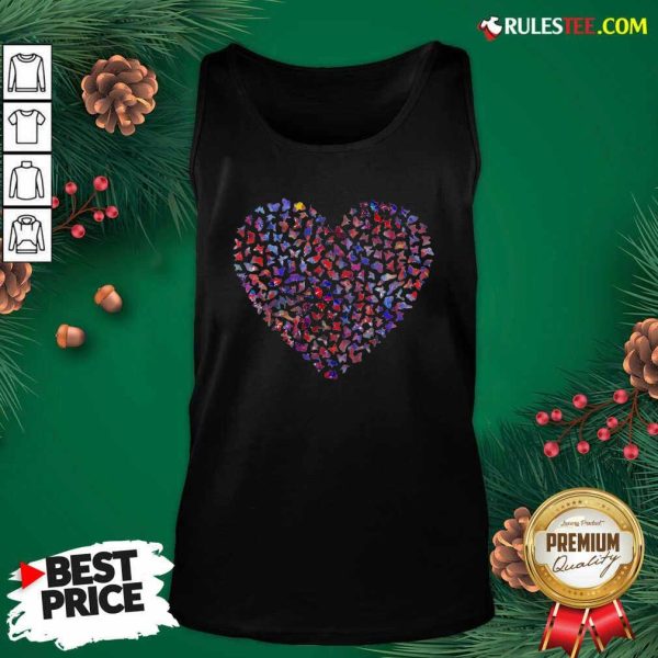 Heart Butterfly Tank Top - Design By Rulestee.com
