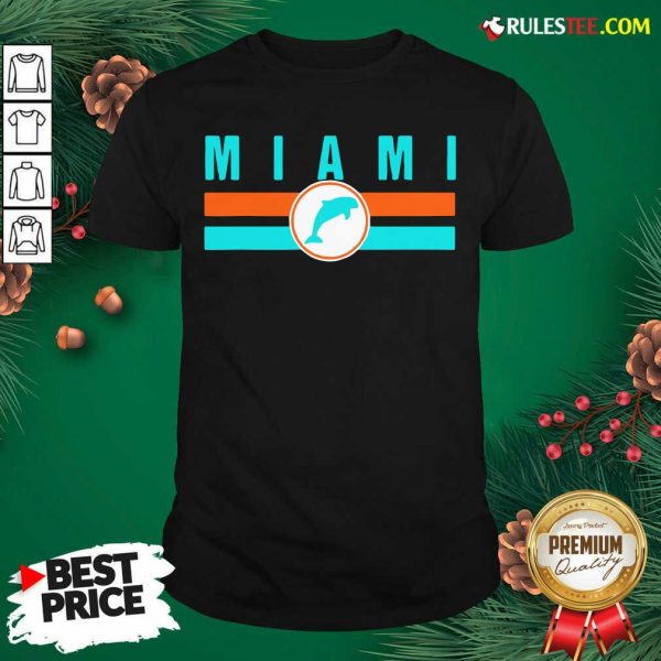MIA Miami Local Standard MIA Retro Dolphin Miami FL Shirt - Design By Rulestee.com