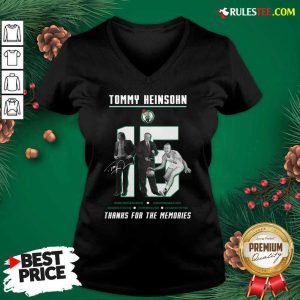 15 Tommy Heinsohn Thank For The Memories Signature V-neck - Design By Rulestee.com