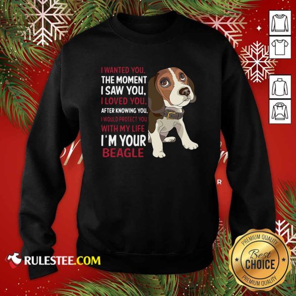 Beagle Wanted I Wanted You The Moment I Saw You I Loved You After Knowing You Sweatshirt - Design By Rulestee.com