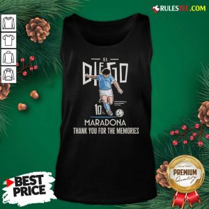 Good Diego Maradona El 10 Thank You For The Memories Tank Top - Design By Rulestee.com