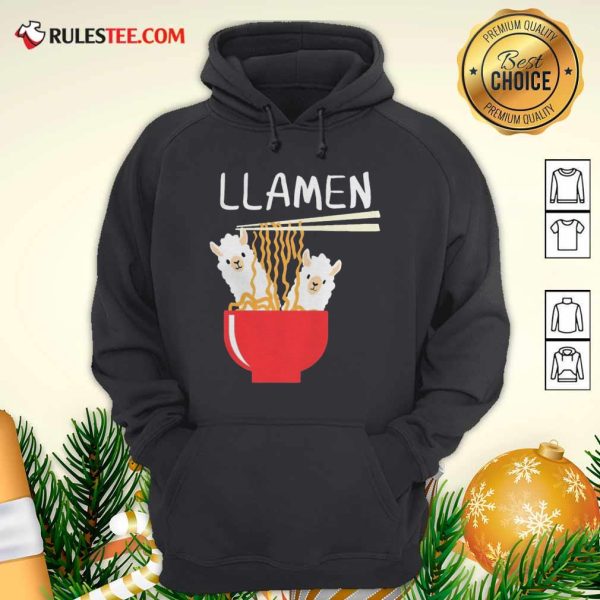 Llama Eat Llamen Hoodie - Design By Rulestee.com