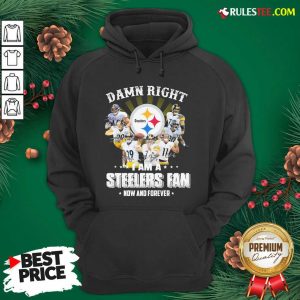 Good So Damn Right I Am A Pittsburgh Steelers Fan Now And Forever Signature Hoodie - Design By Rulestee.com