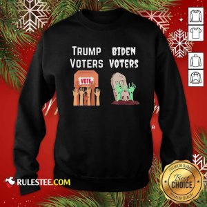 Trump Voters Against Biden Voters Sweatshirt - Design By Rulestee.com