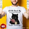 Black Cat Let Me Check My Giveashitometer Nope Nothing Shirt - Design By Rulestee.com