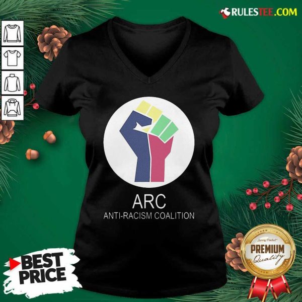 ARC Anti-racism Coalition V-neck - Design By Rulestee.com
