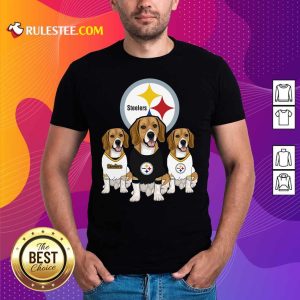 Beagle Pittsburgh Steelers Logo Shirt - Design By Rulestee.com
