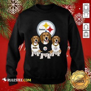Beagle Pittsburgh Steelers Logo Sweatshirt - Design By Rulestee.com