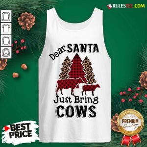 Hot Dear Santa Just Bing Cows Tank Top - Design By Rulestee.com