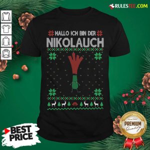 Hot Hallo Merry Christmas Hallo Ich Bin Der Nikolaus Shirt - Design By Rulestee.com