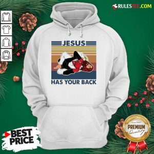 Jiu Jitsu Jesus Has Your Back Vintage Hoodie - Design By Rulestee.com